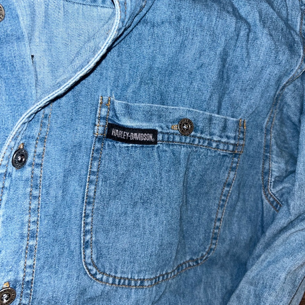Harley Davidson Button Down - image 4